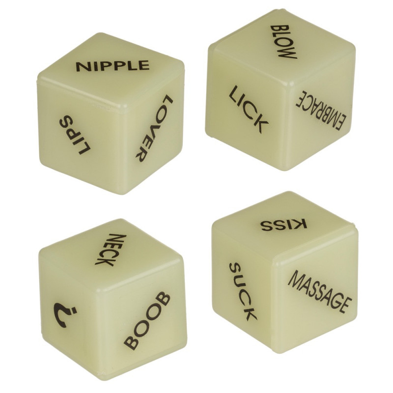 Glow in the Dark Love Dice