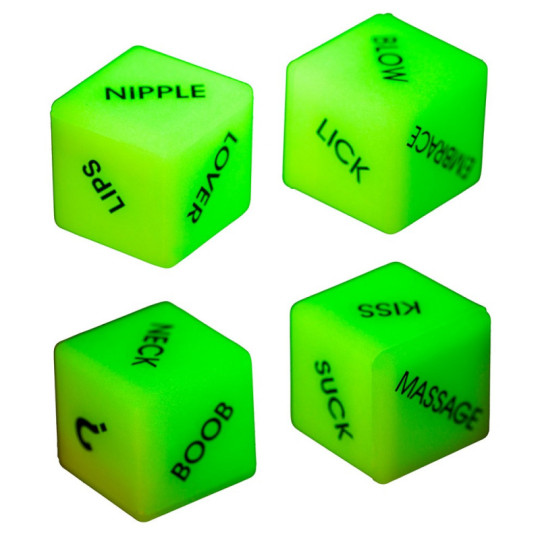 Glow in the Dark Love Dice