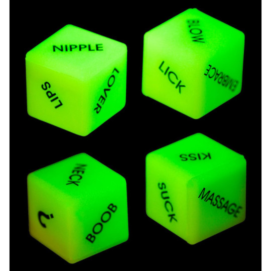 Glow in the Dark Love Dice