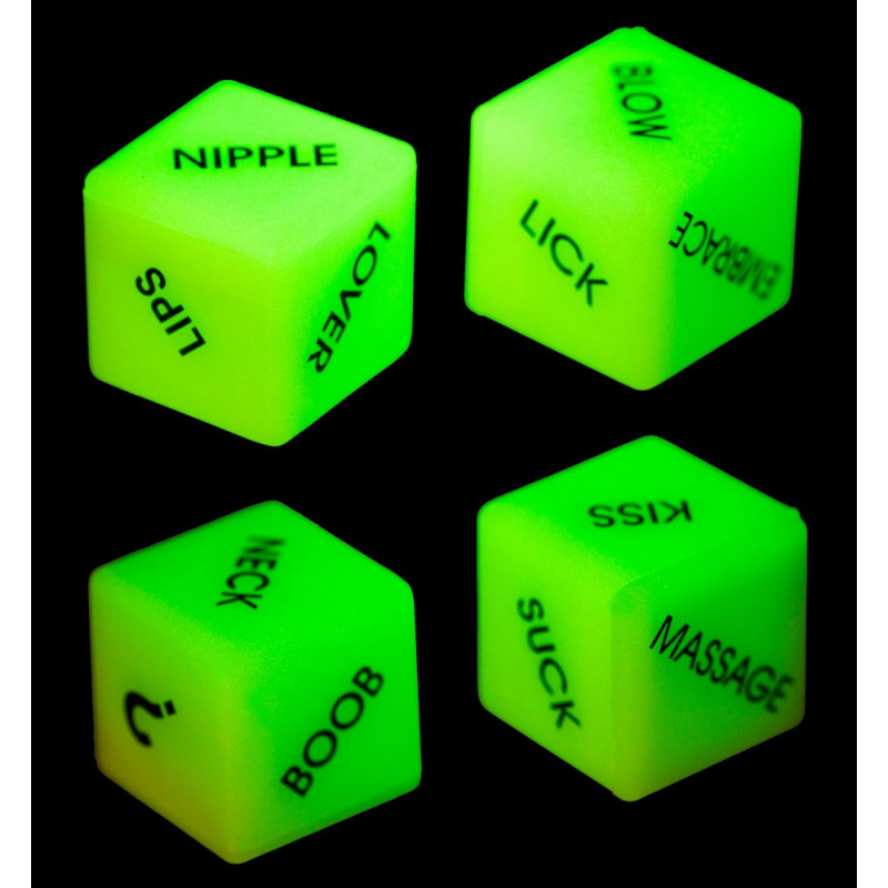 Glow in the Dark Love Dice