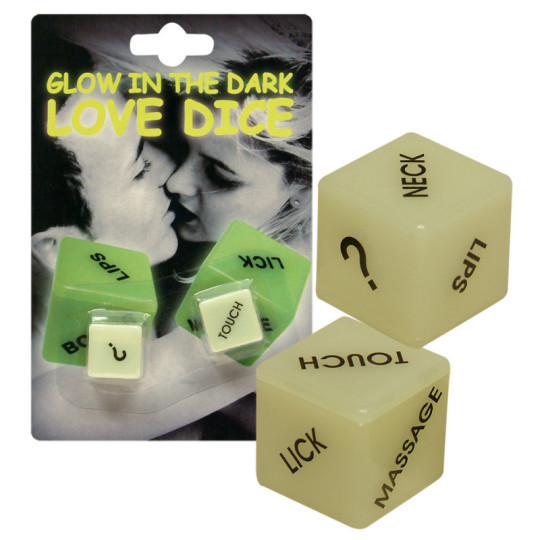 Glow in the Dark Love Dice