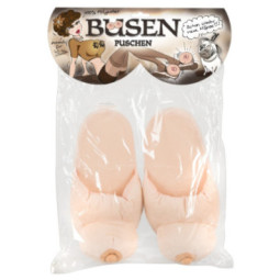 Plüsch-Hausschuhe Busen