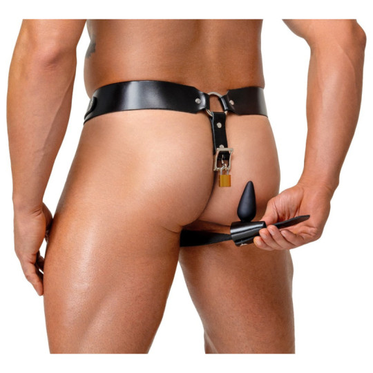 Keuschheits-String aus Leder – ZADO