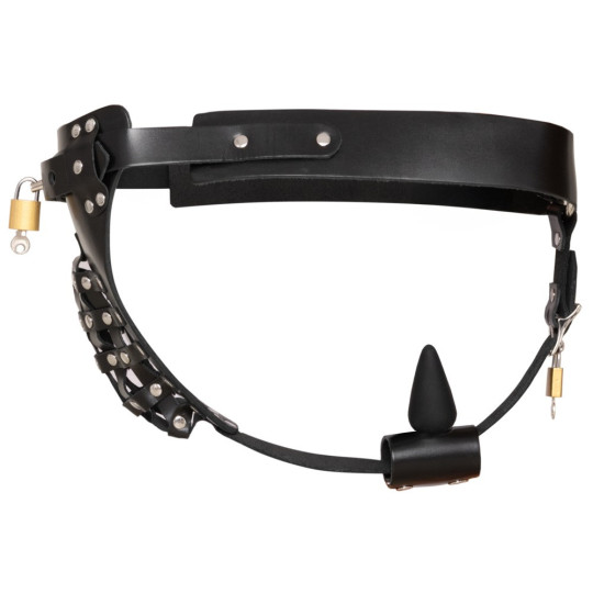 Keuschheits-String aus Leder – ZADO