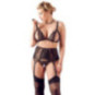 Cottelli CURVES Set – Soft-BH, Strapsgurt und String – Cotte