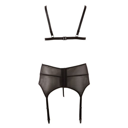 Cottelli CURVES Set – Soft-BH, Strapsgurt und String – Cotte