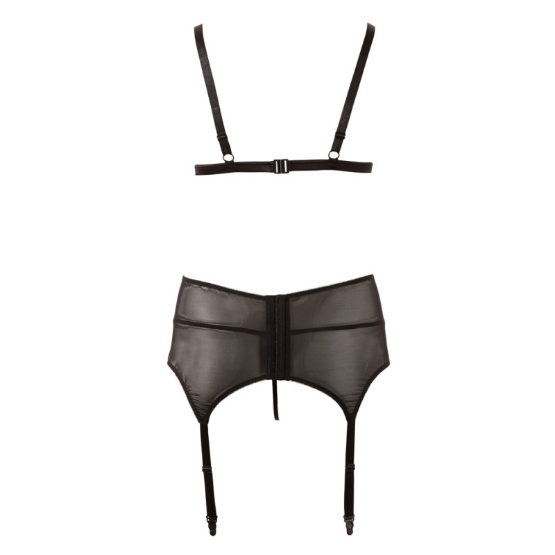 Cottelli CURVES Set – Soft-BH, Strapsgurt und String – Cotte
