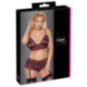 Cottelli CURVES Set: Soft-BH und Straps-Slip ouvert – Cottel
