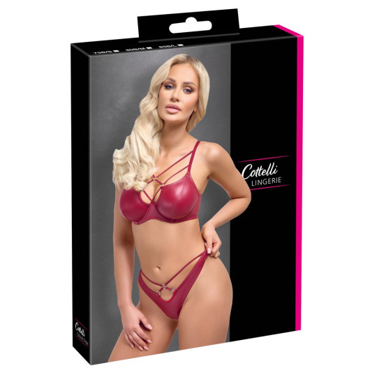 Cottelli LINGERIE BH-Set mit Riostring, rot – Cottelli LINGE