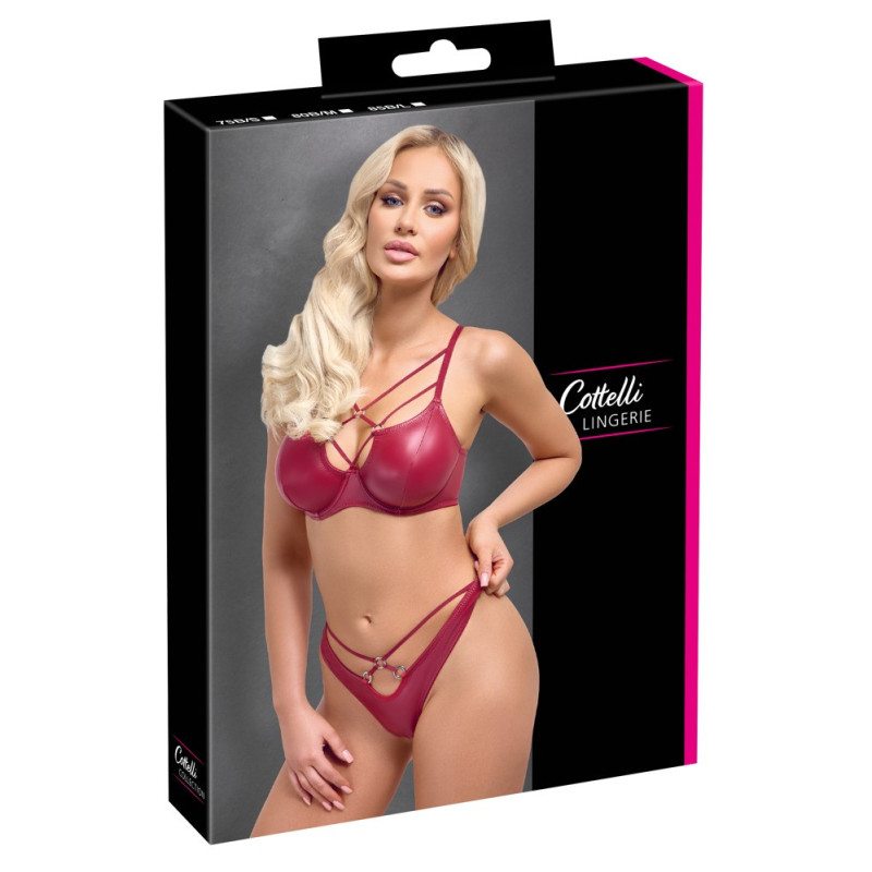 Cottelli LINGERIE BH-Set mit Riostring, rot – Cottelli LINGE