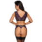 Cottelli BONDAGE Straps-Set mit Bralette, Strapsgurt, String