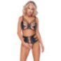 Cottelli LINGERIE Soft-BH und Taillen-Slip ouvert im Set – C