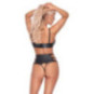 Cottelli LINGERIE Soft-BH und Taillen-Slip ouvert im Set – C