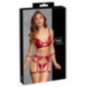 Cottelli BONDAGE Set mit Soft-BH und Straps-Slip ouvert – Co
