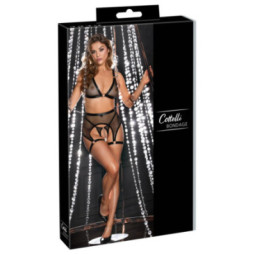 Cottelli BONDAGE Straps-Set – Schwarz, Größe S – Cottelli BO