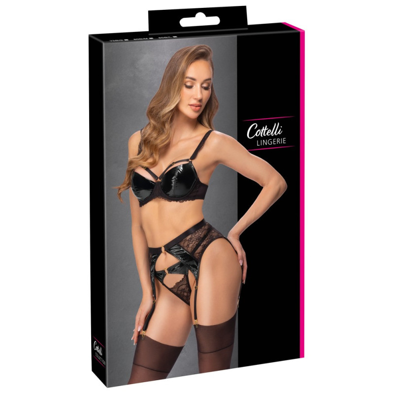 Cottelli LINGERIE 3-teiliges Straps-Set – Cottelli LINGERIE