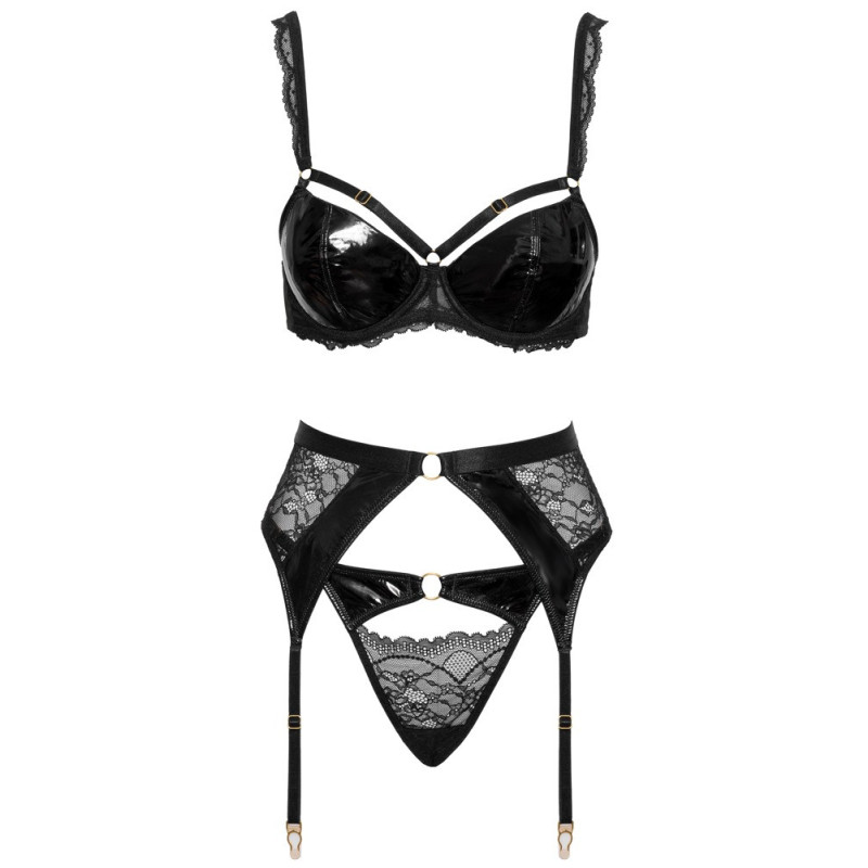 Cottelli LINGERIE 3-teiliges Straps-Set – Cottelli LINGERIE