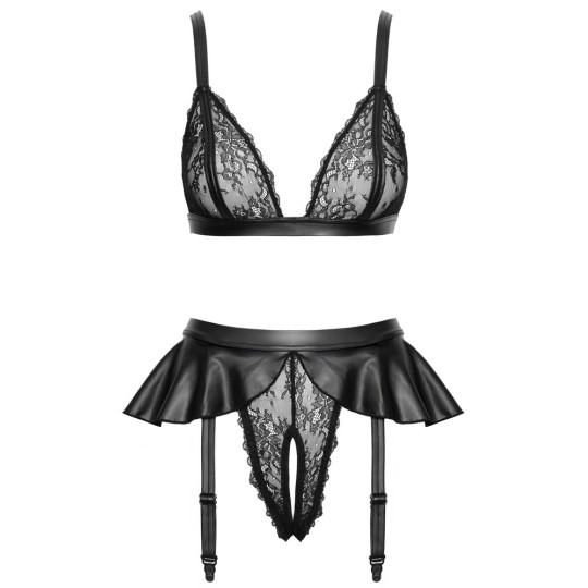 Cottelli LINGERIE Straps-Set, schwarz – Cottelli LINGERIE