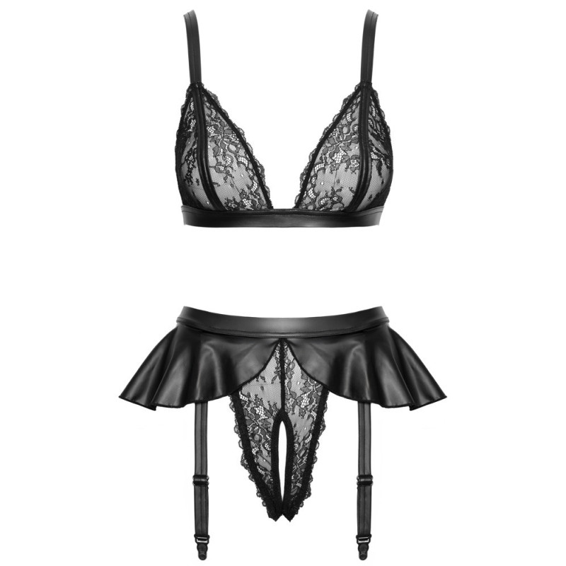 Cottelli LINGERIE Straps-Set, schwarz – Cottelli LINGERIE