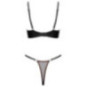 Cottelli LINGERIE Dessous-Set – Bügel-BH & Ouvert-String, sc