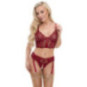 Cottelli LINGERIE Dessous-Set: Longline-BH & Straps-Riostrin