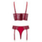 Cottelli LINGERIE Dessous-Set: Longline-BH & Straps-Riostrin