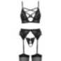 Cottelli LINGERIE 3-teiliges Straps-Set – Cottelli LINGERIE