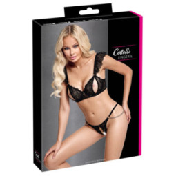 Cottelli LINGERIE Ouvert-Set mit Bügel-BH und String – Cotte