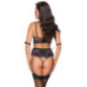 Cottelli BONDAGE Set: Longline-Hebe, Straps-Slip ouvert und 