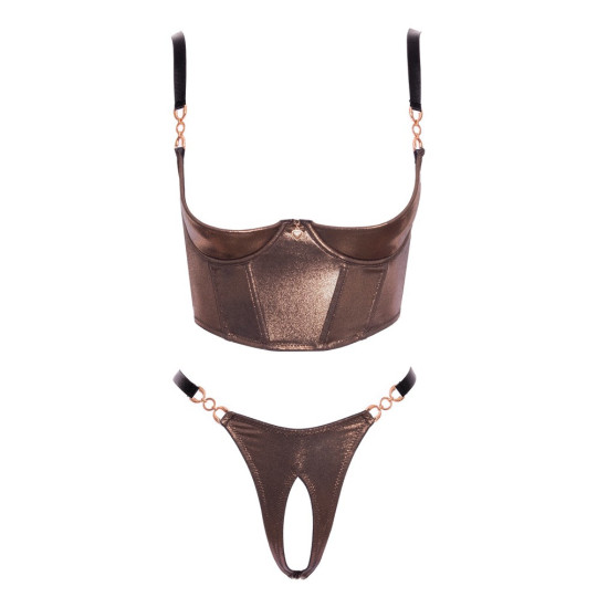 Abierta Fina Ouvert-Set mit Hebe-BH und Riostring – Abierta 