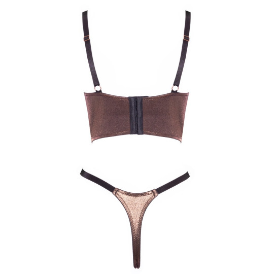 Abierta Fina Ouvert-Set mit Hebe-BH und Riostring – Abierta 