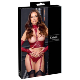 Cottelli BONDAGE Ouvert-Set, rot, Größe S – Cottelli BONDAGE