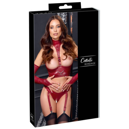 Cottelli BONDAGE Ouvert-Set, rot, Größe S – Cottelli BONDAGE