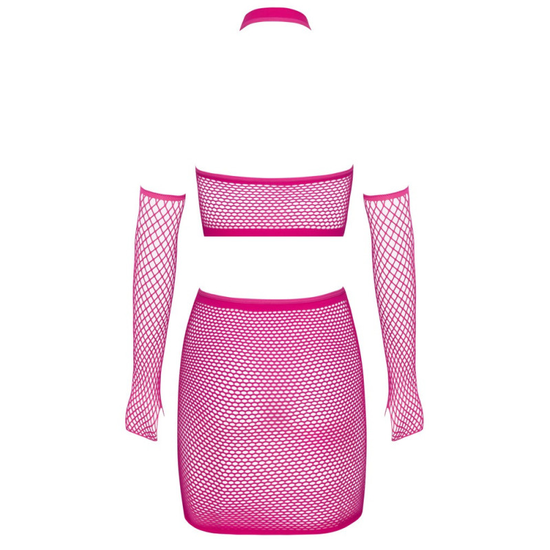 Fantasy by Cottelli 3-teiliges Netz-Set in Pink – Fantasy by