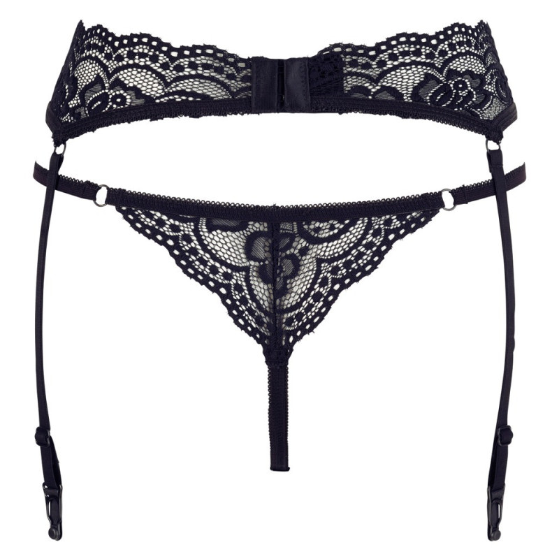 Cottelli LINGERIE Set – String und Strapsgurt – Cottelli LIN