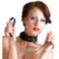 Silikon-Halsband mit Leine – Bad Kitty