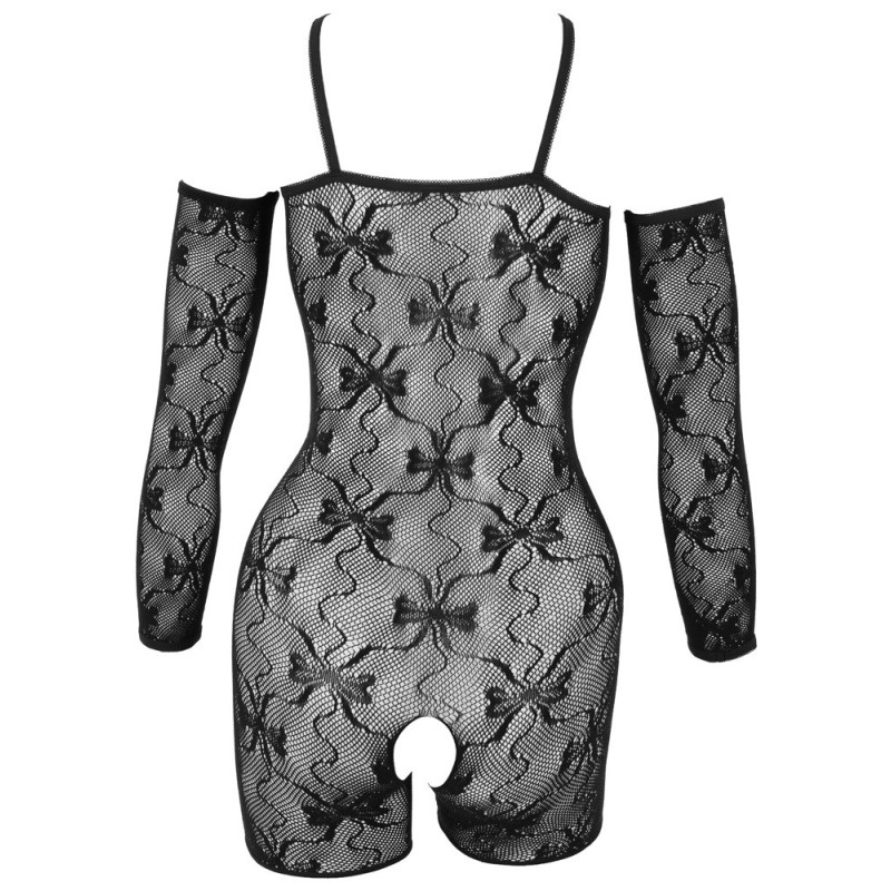 Fantasy by Cottelli Ouvert-Catsuit-Set mit Armstulpen – Fant