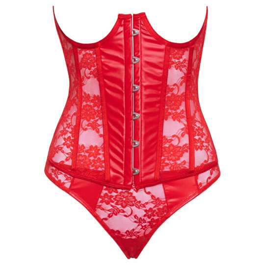 Cottelli LINGERIE Busenfreie Corsage & String im Set – Cotte