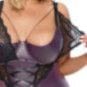 Cottelli CURVES Strapshemd & String ouvert im Set – Cottelli