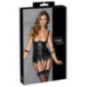 Cottelli BONDAGE Strapshemd-Set mit Ouvert-String und Soft-H