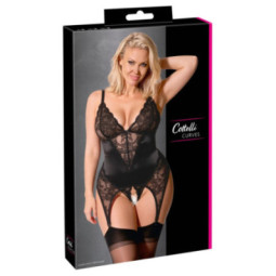 Cottelli CURVES Strapshemd-Set mit Ouvert-String – Cottelli 