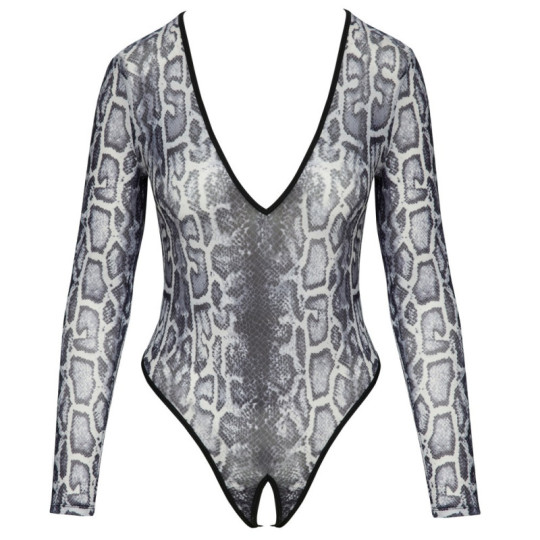 Cottelli LINGERIE Ouvert-Body in Schlangenhaut-Optik – Cotte