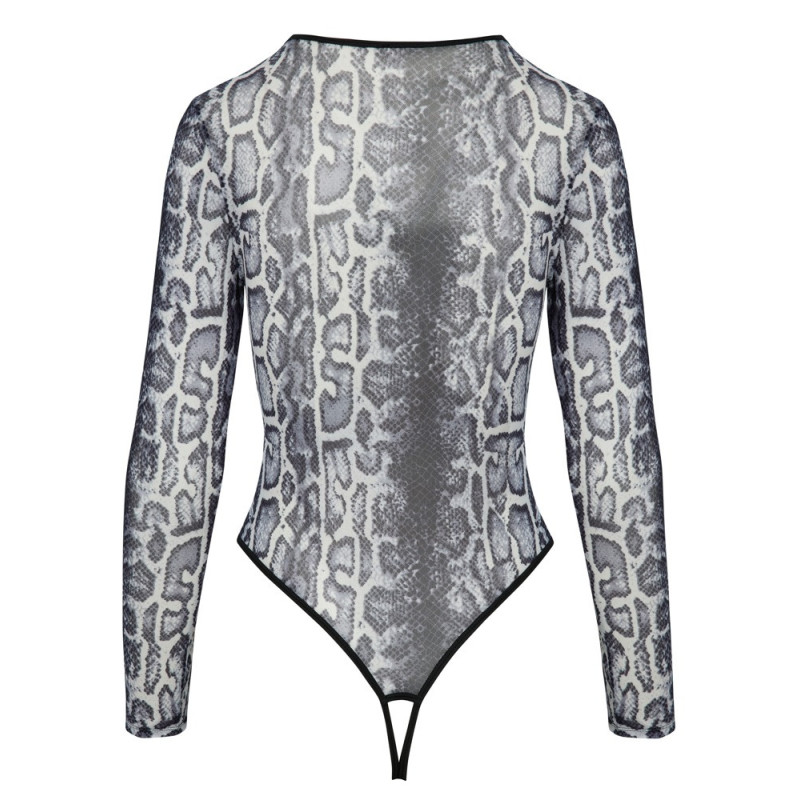Cottelli LINGERIE Ouvert-Body in Schlangenhaut-Optik – Cotte