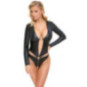 Cottelli LINGERIE Ouvert-Body langarm, schwarz – Cottelli LI