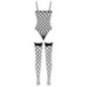 Fantasy by Cottelli Netz-Set: Rio-Stringbody und halterlose 