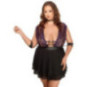 Cottelli BONDAGE Babydoll-Set mit Halsband und 2 Armfesseln 