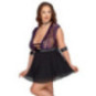 Cottelli BONDAGE Babydoll-Set mit Halsband und 2 Armfesseln 