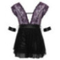 Cottelli BONDAGE Babydoll-Set mit Halsband und 2 Armfesseln 