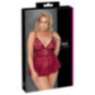 Cottelli CURVES Babydoll und Slip ouvert im Set – Cottelli C
