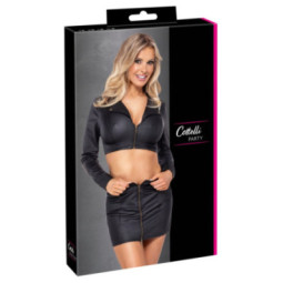 Cottelli PARTY Set aus kurzem Jacken-Top und Minirock – Cott